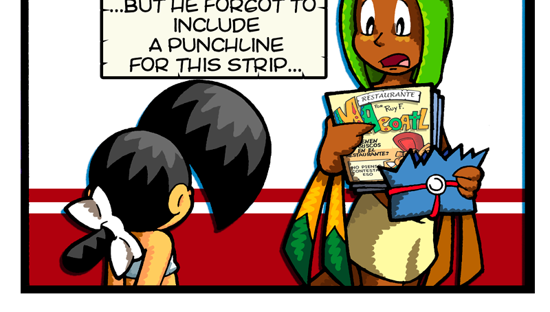 Macoatl - Episode 298, Page 1: The legend of the golden fried meaty tacos of gold (part IV)