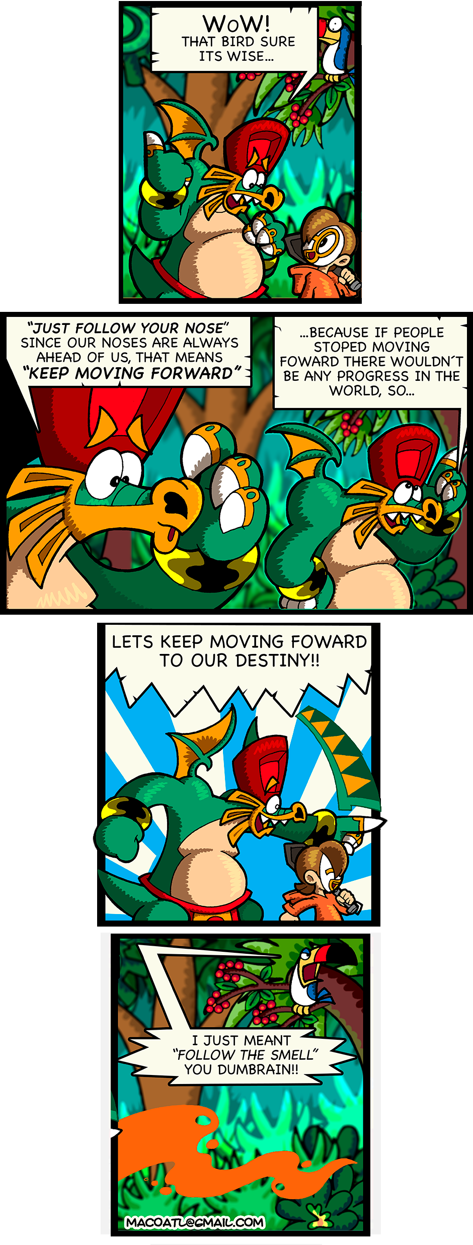 Macoatl - Episode 300, Page 2: The legend of the golden fried meaty tacos of gold (part VI)