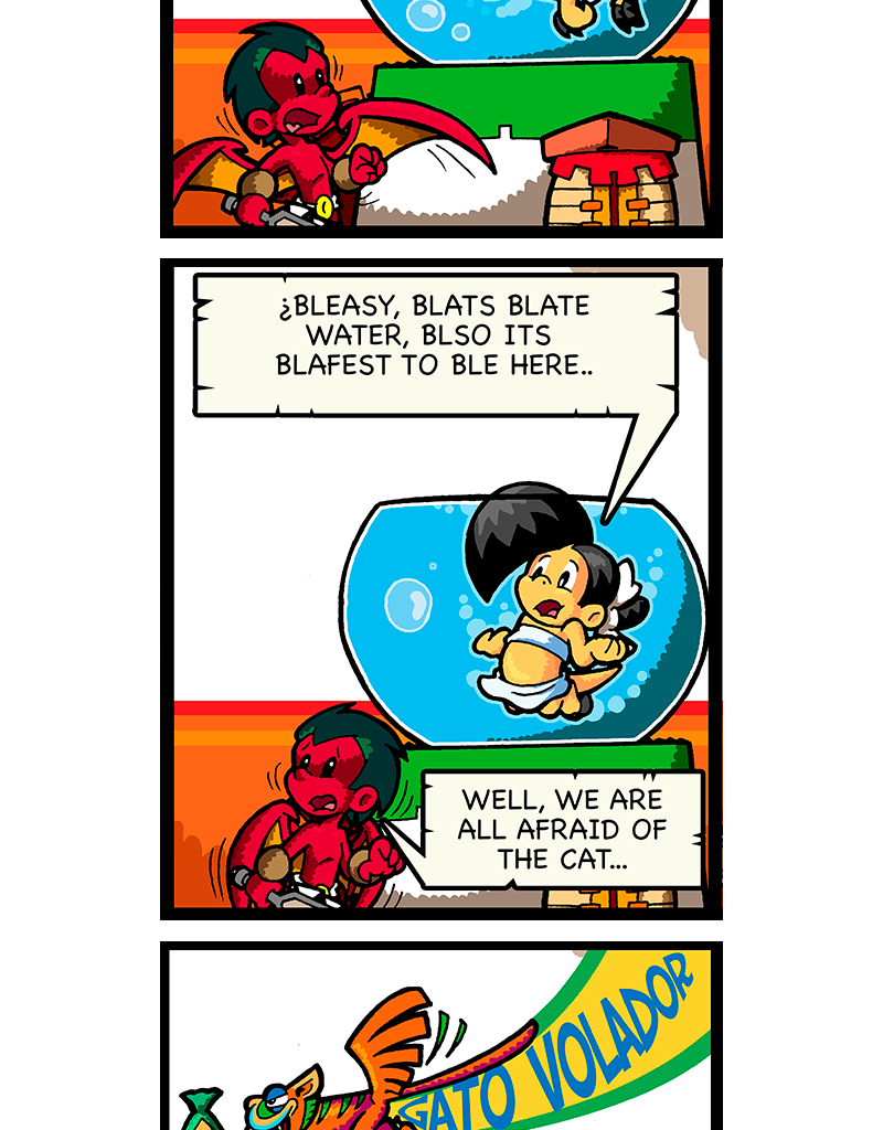 Macoatl - Episode 305, Page 1: The flying cat