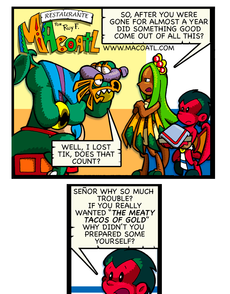 Macoatl - Episode 315, Page 1: The end of the journey
