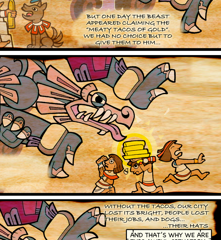 Macoatl - Episode 317, Page 1: The legend of the golden tacos