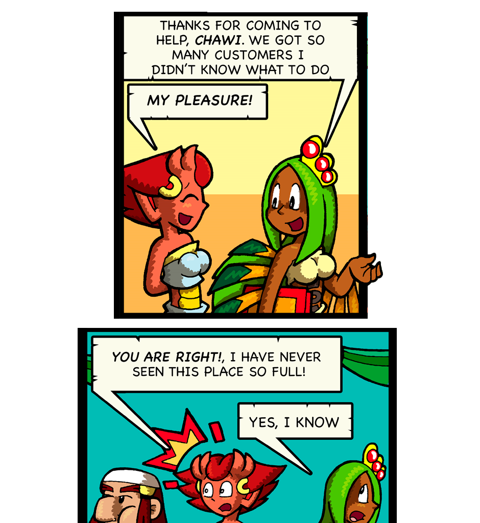 Macoatl - Episode 322, Page 1: New staff