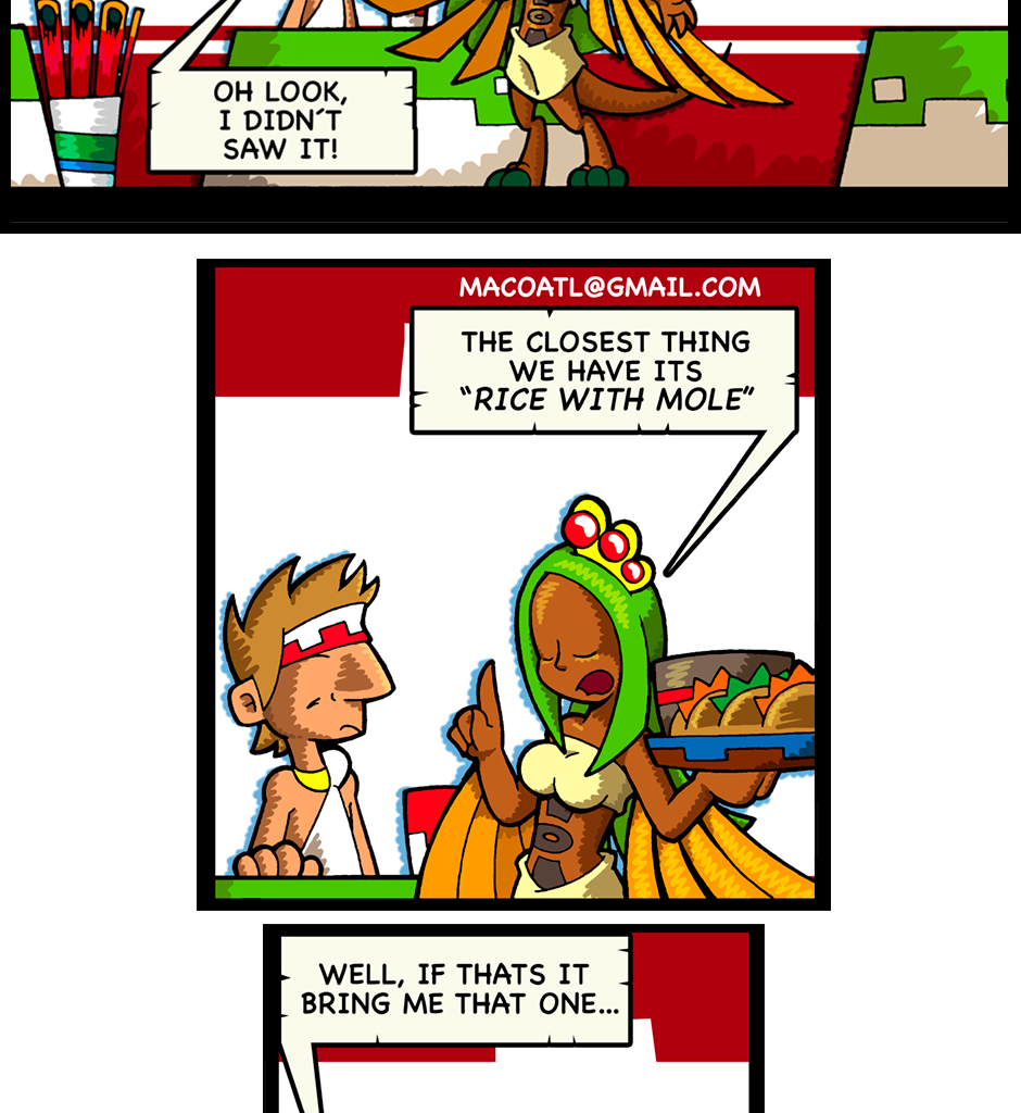 Macoatl - Episode 326, Page 1: Mexican food