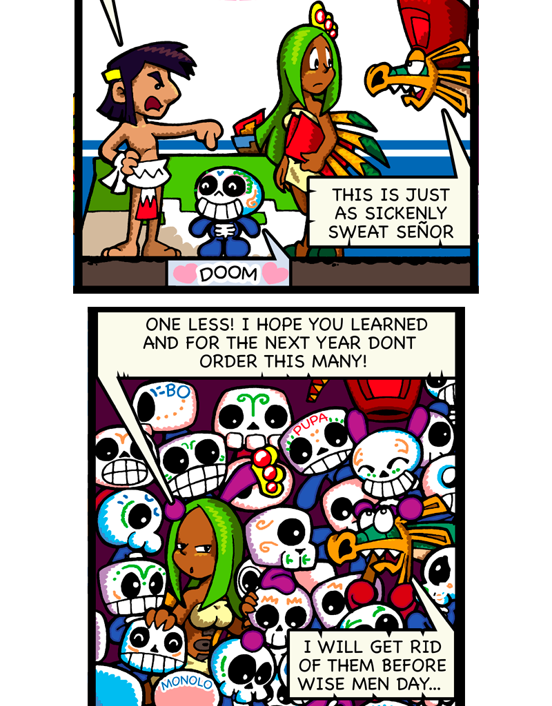 Macoatl - Episode 332, Page 1: Calaveritas