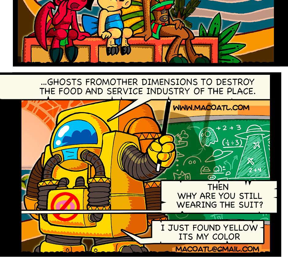 Macoatl - Episode 368, Page 1: Pig paranoid