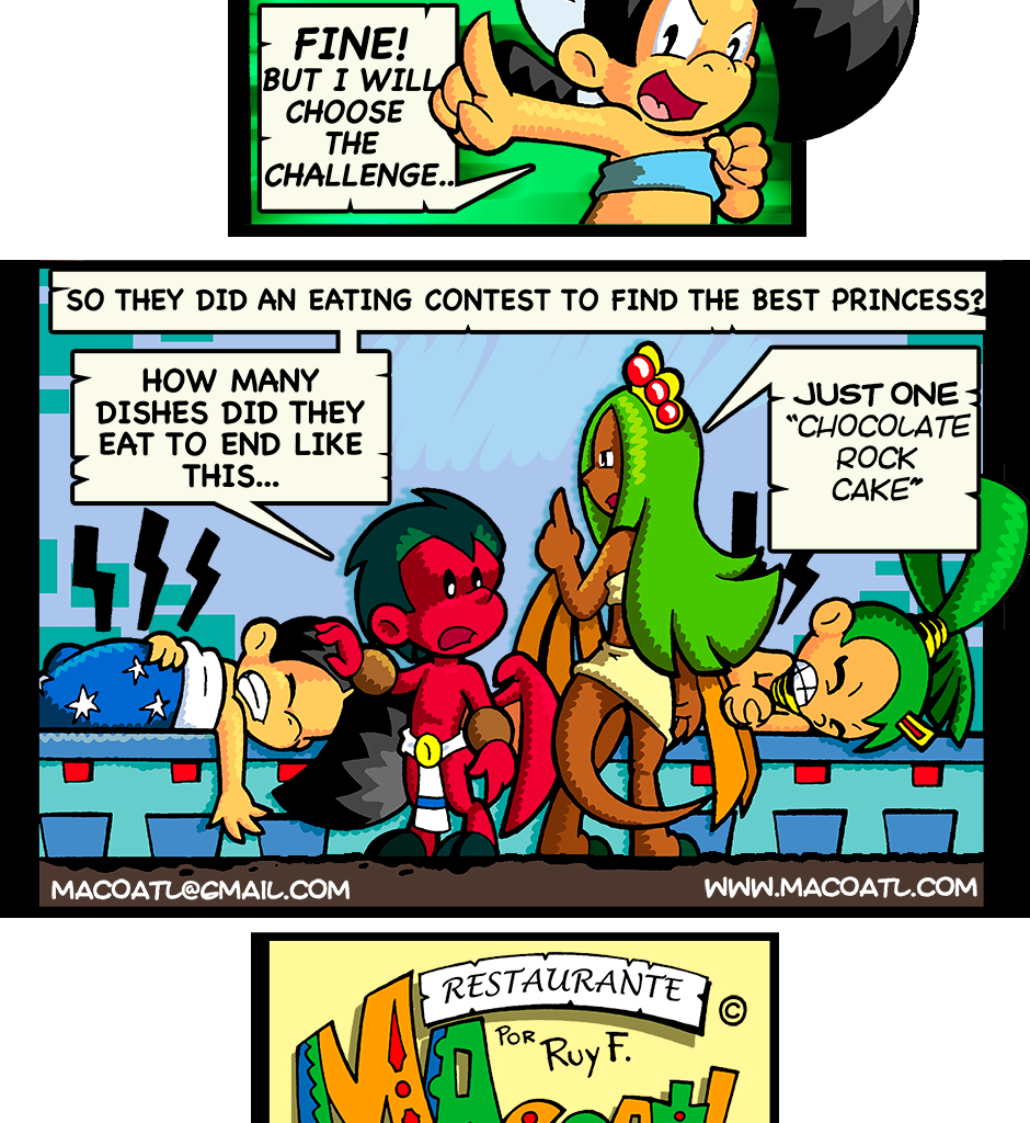 Macoatl - Episode 384, Page 1: PRINCESS BATTLE!