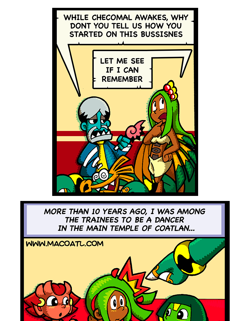 Macoatl - Episode 392, Page 1: Ichuel's backstory