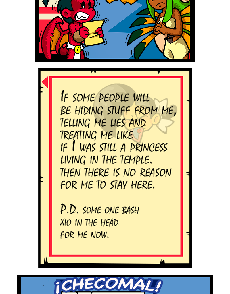 Macoatl - Episode 400, Page 1: The Princess has left the building