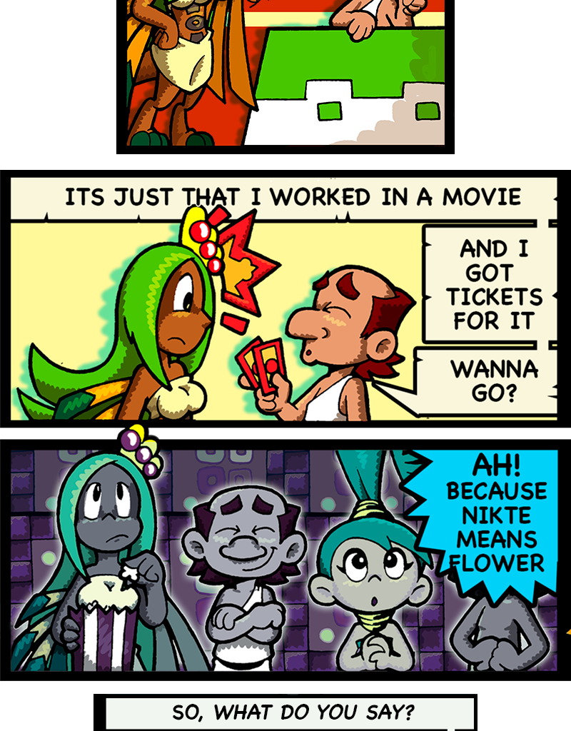 Macoatl - Episode 406, Page 1: Nikte means flower