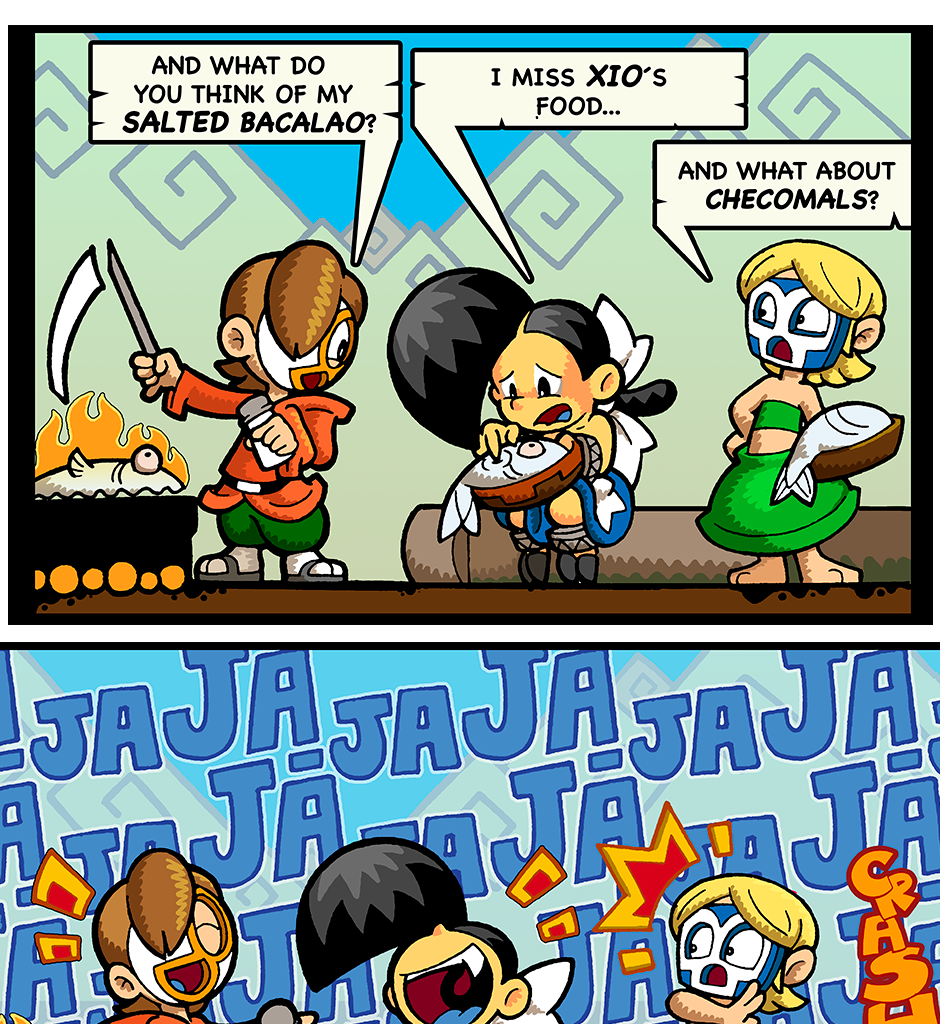 Macoatl - Episode 437, Page 1:  Salted bacalao