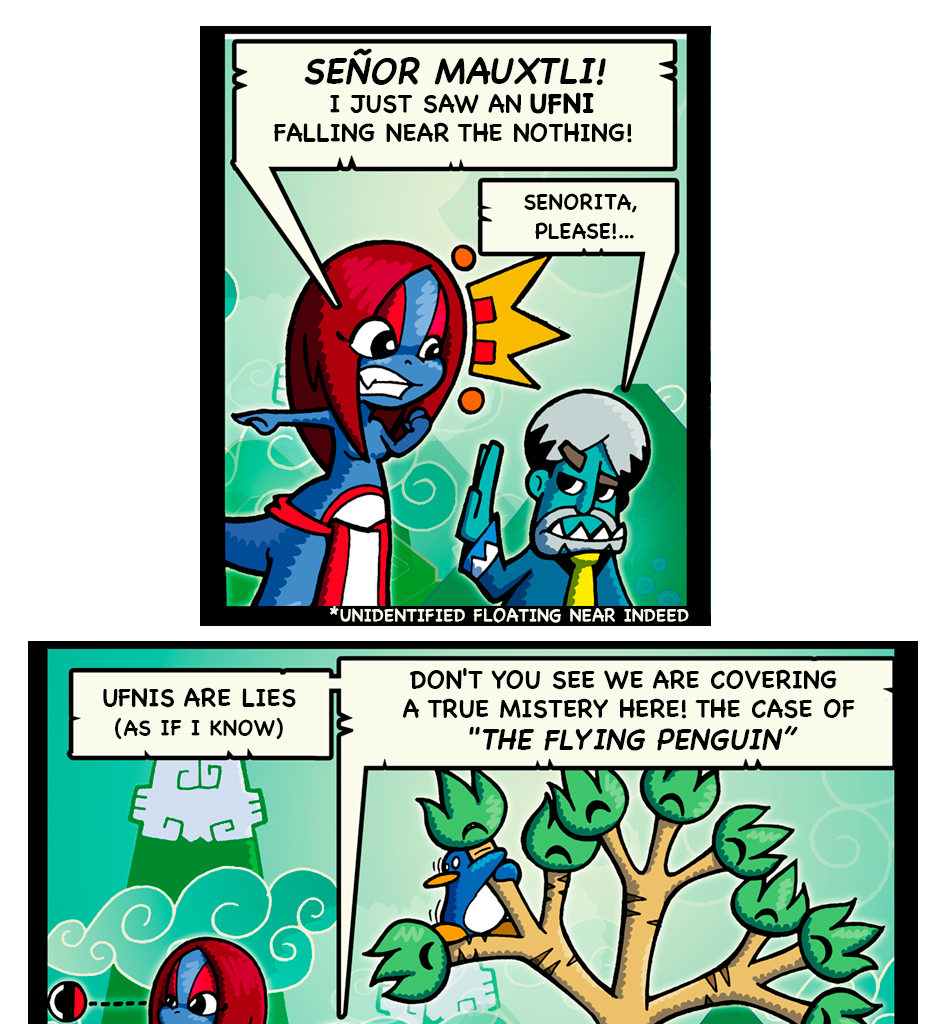 Macoatl - Episode 446, Page 1: NEWS FLASH!!