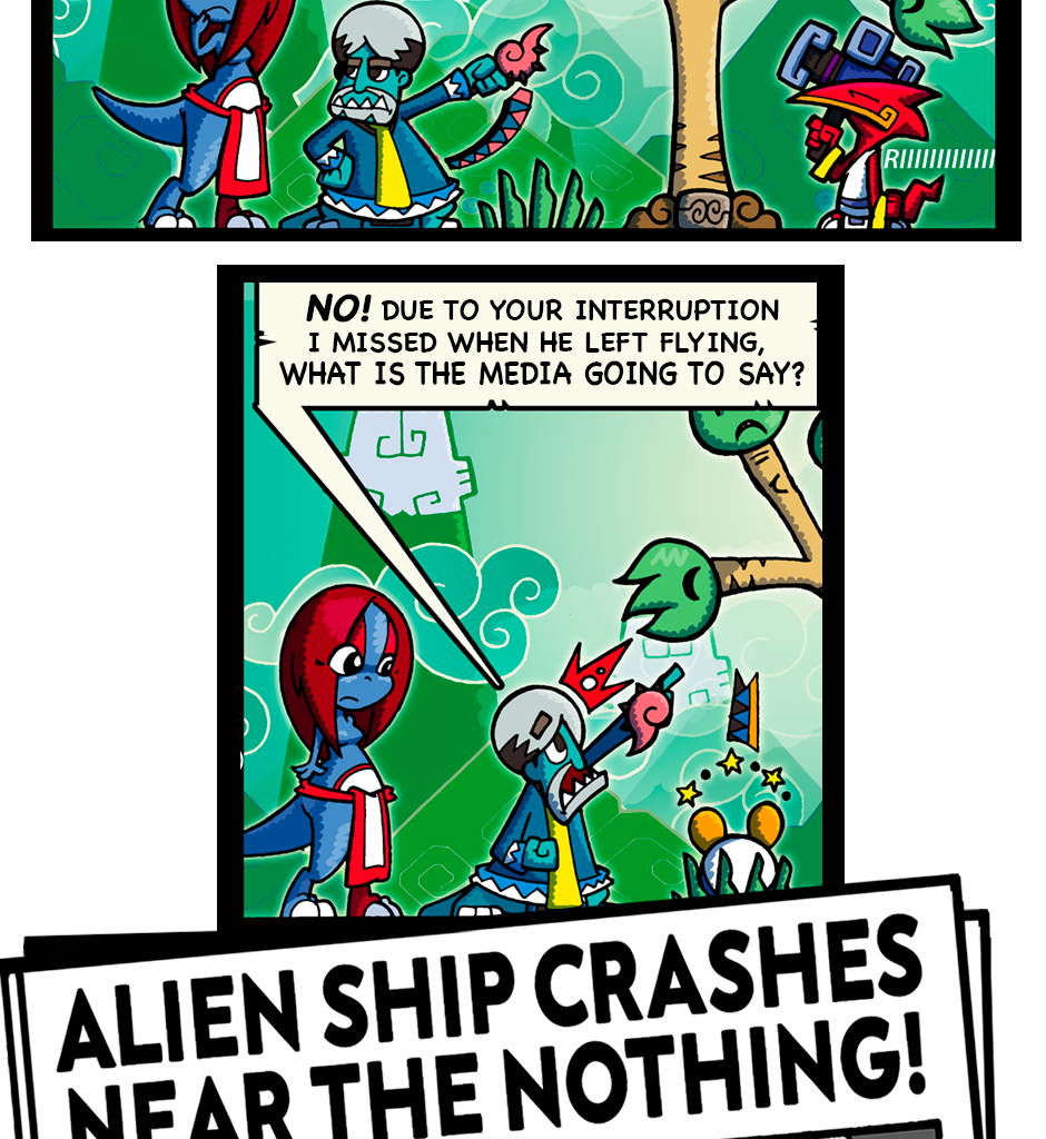 Macoatl - Episode 446, Page 1: NEWS FLASH!!