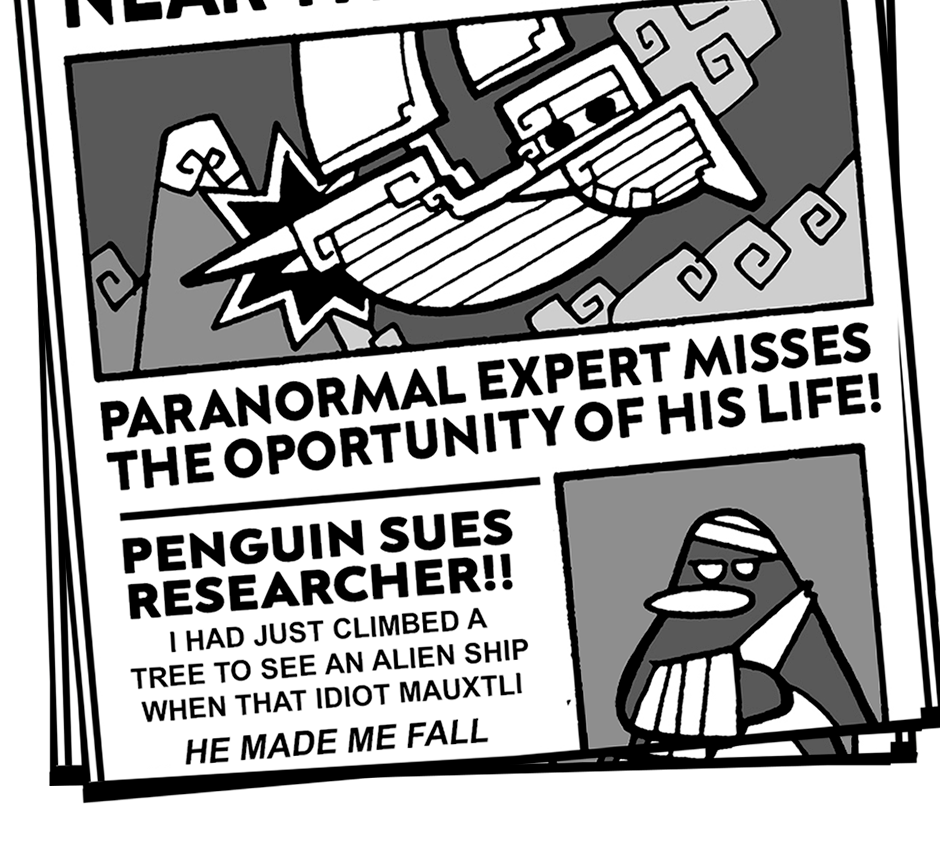 Macoatl - Episode 446, Page 1: NEWS FLASH!!