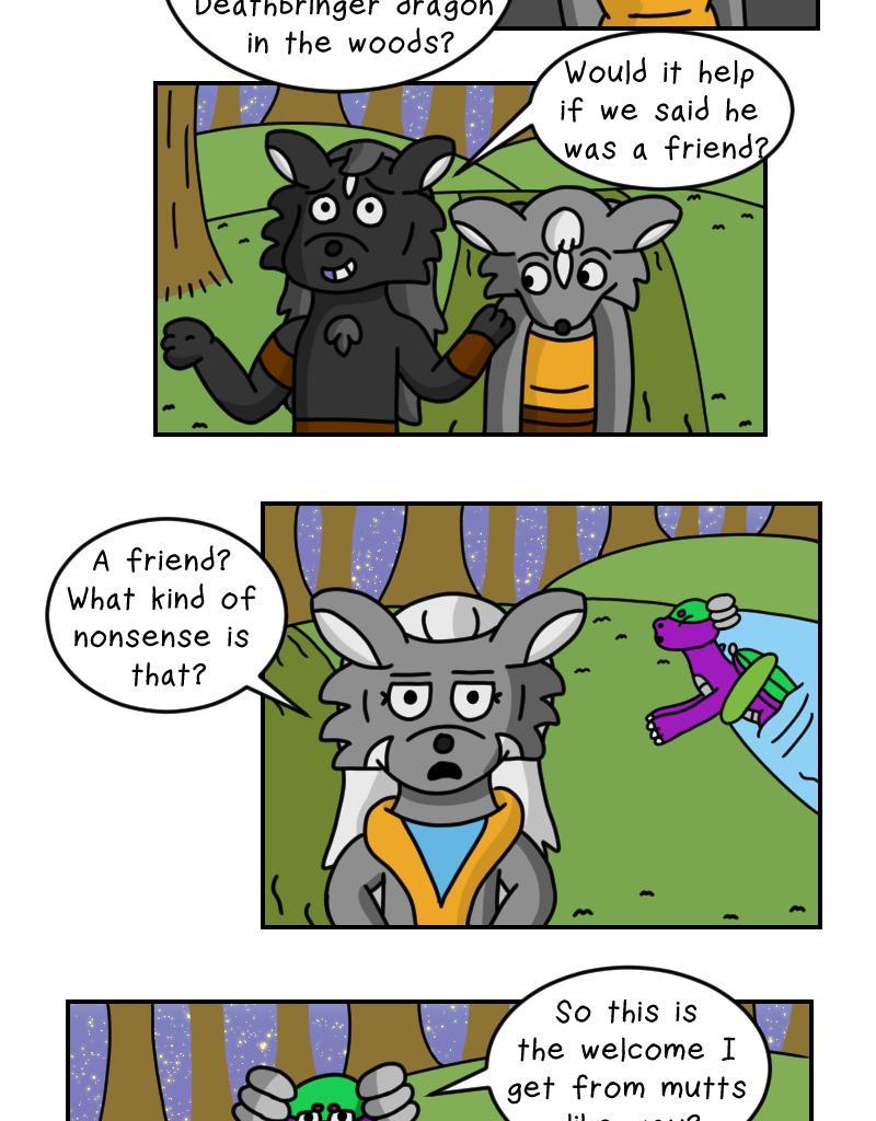 Dawn of the Fire Heart - Episode 8, Page 1: Lukewarm Welcome- Part Three