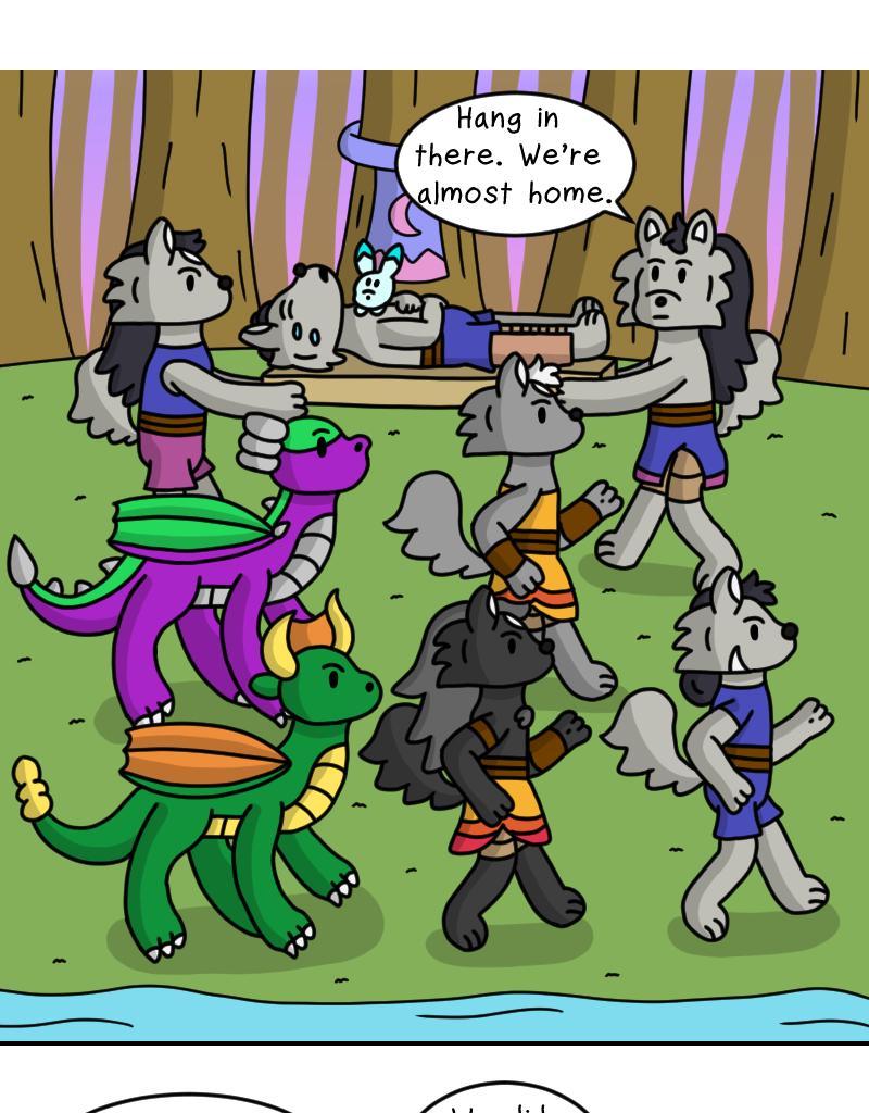 Dawn of the Fire Heart - Episode 25, Page 1: Riverside Road- Part Four (Mid-Season Finale)