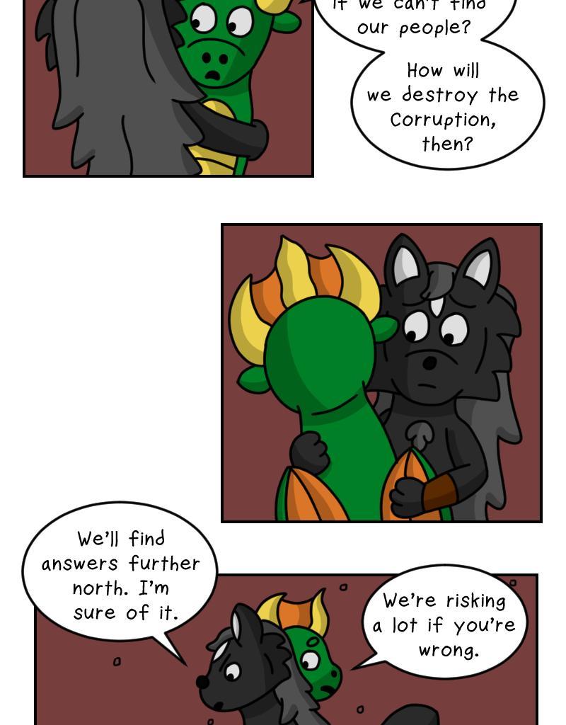 Dawn of the Fire Heart - Episode 28, Page 1: Re-Arrangements- Part Two