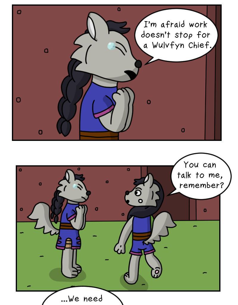 Dawn of the Fire Heart - Episode 29, Page 1: Re-Arrangements- Part Three