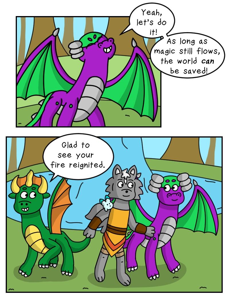 Dawn of the Fire Heart - Episode 37, Page 1: An Extra Traveler?- Part One