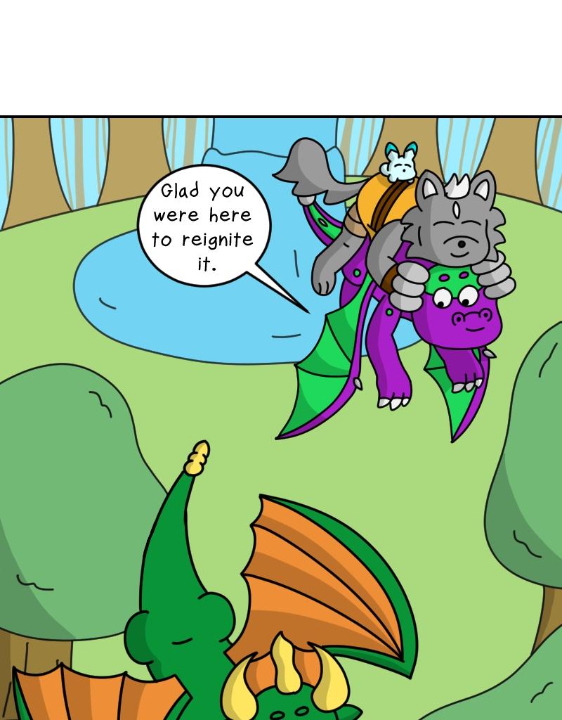 Dawn of the Fire Heart - Episode 37, Page 1: An Extra Traveler?- Part One