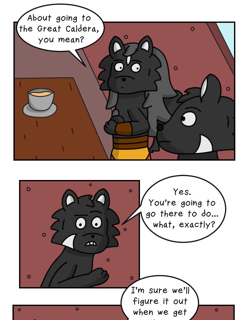 Dawn of the Fire Heart - Episode 38, Page 3: An Extra Traveler?- Part Two