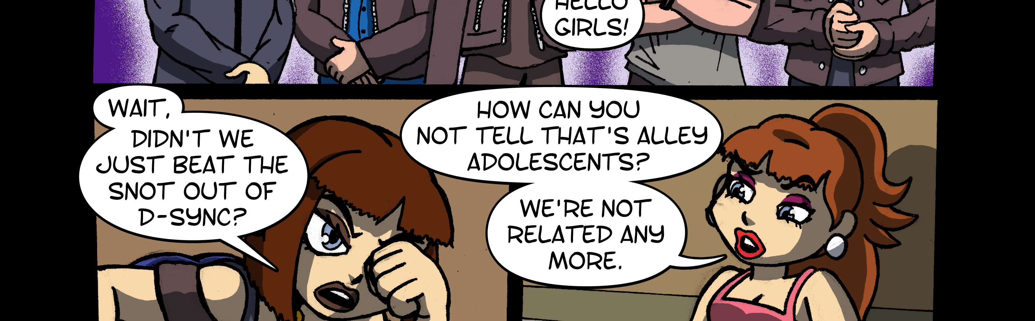 On Tour with Mitch & Sandy - Episode 1, Page 1: Short 1: Larger Than Life - p1