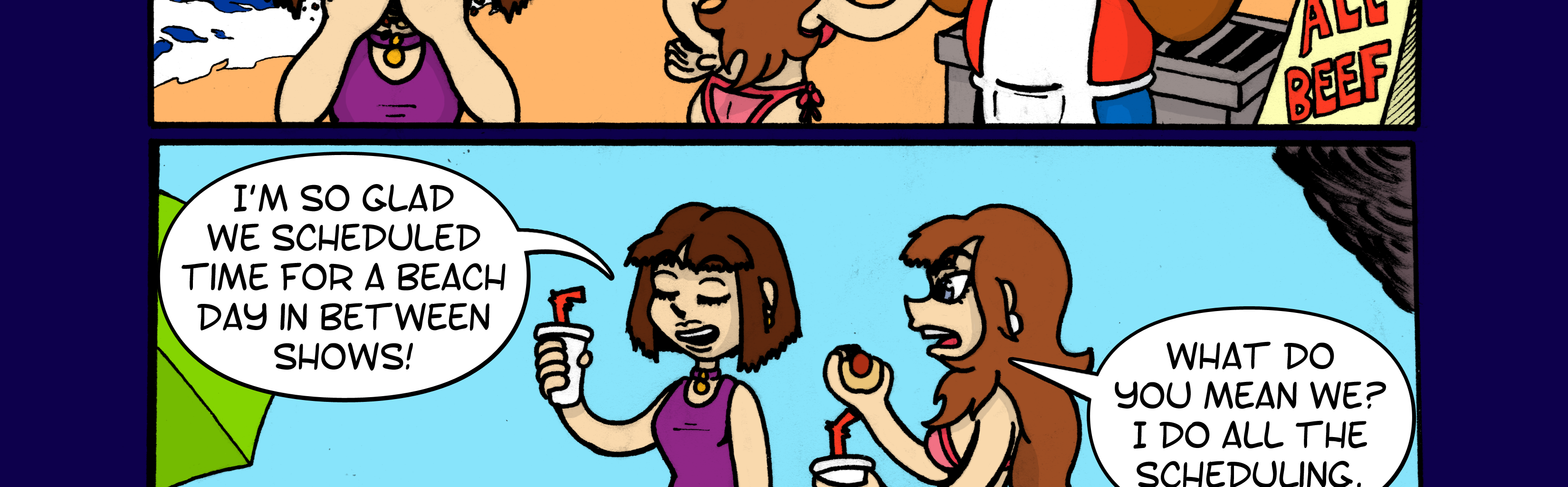 On Tour with Mitch & Sandy - Episode 9, Page 1: Short 2: Life's a Beach - p1