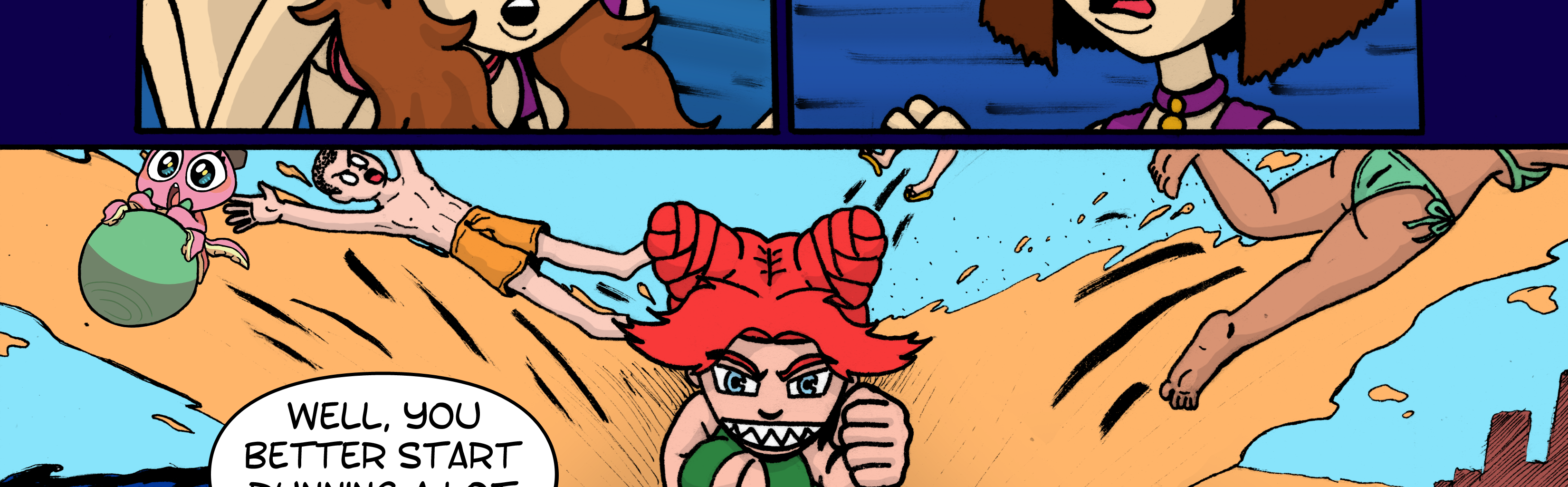 On Tour with Mitch & Sandy - Episode 11, Page 1: Short 2: Life's a Beach - p3