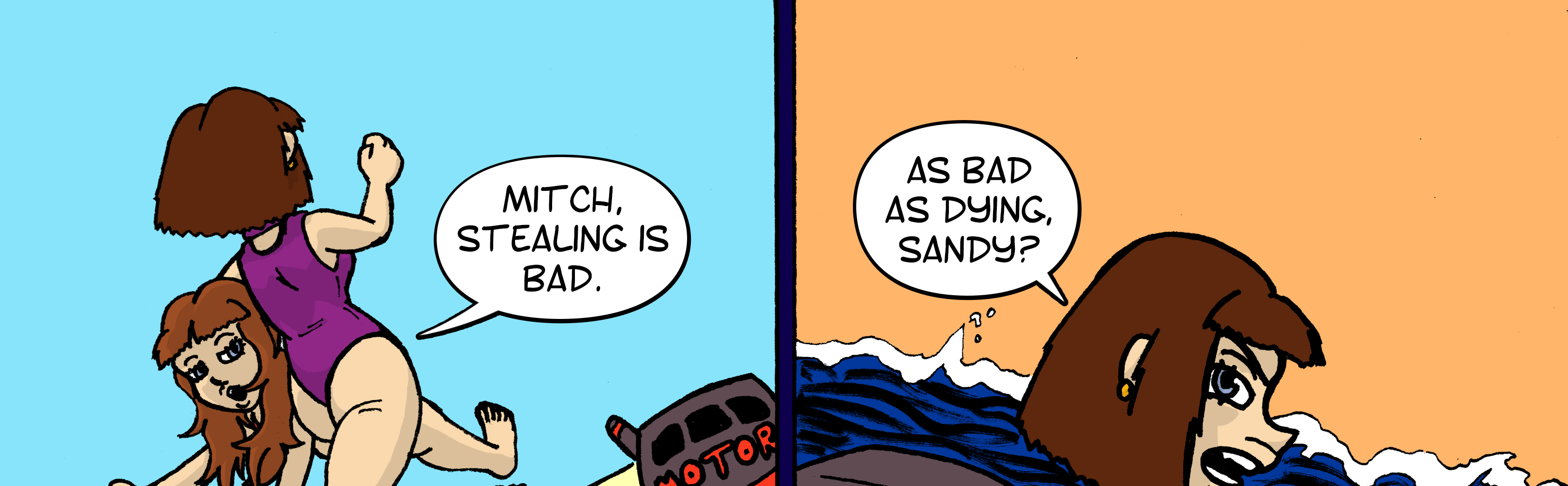 On Tour with Mitch & Sandy - Episode 12, Page 1: Short 2: Life's a Beach - p4
