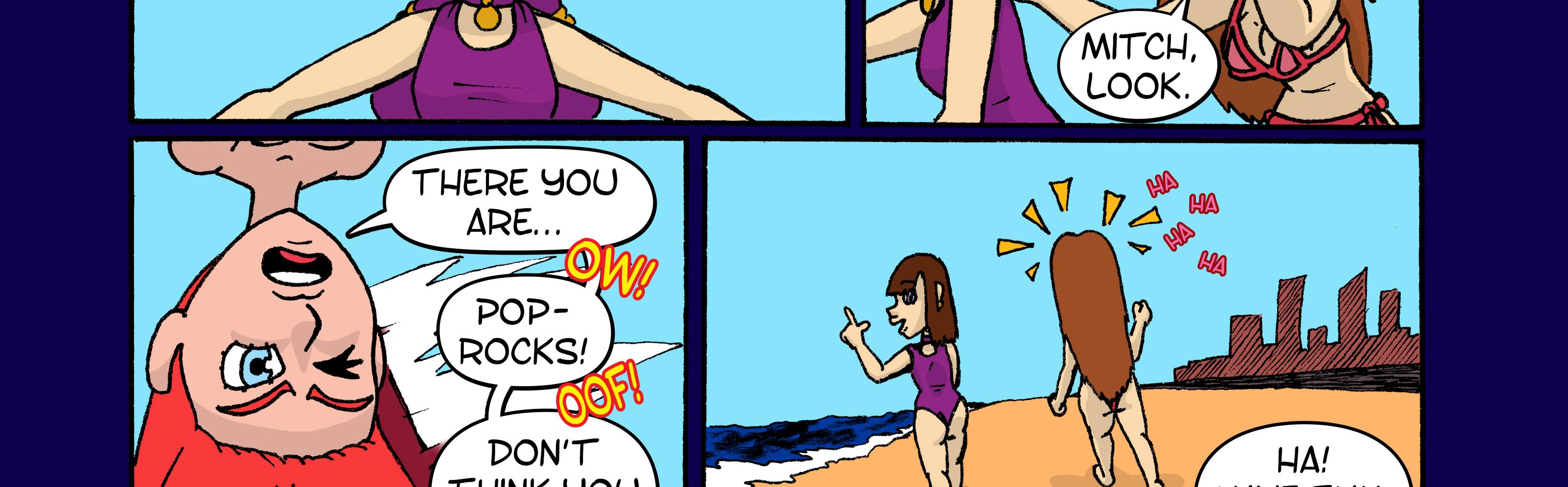 On Tour with Mitch & Sandy - Episode 16, Page 1: Short 2: Life's a Beach - p8