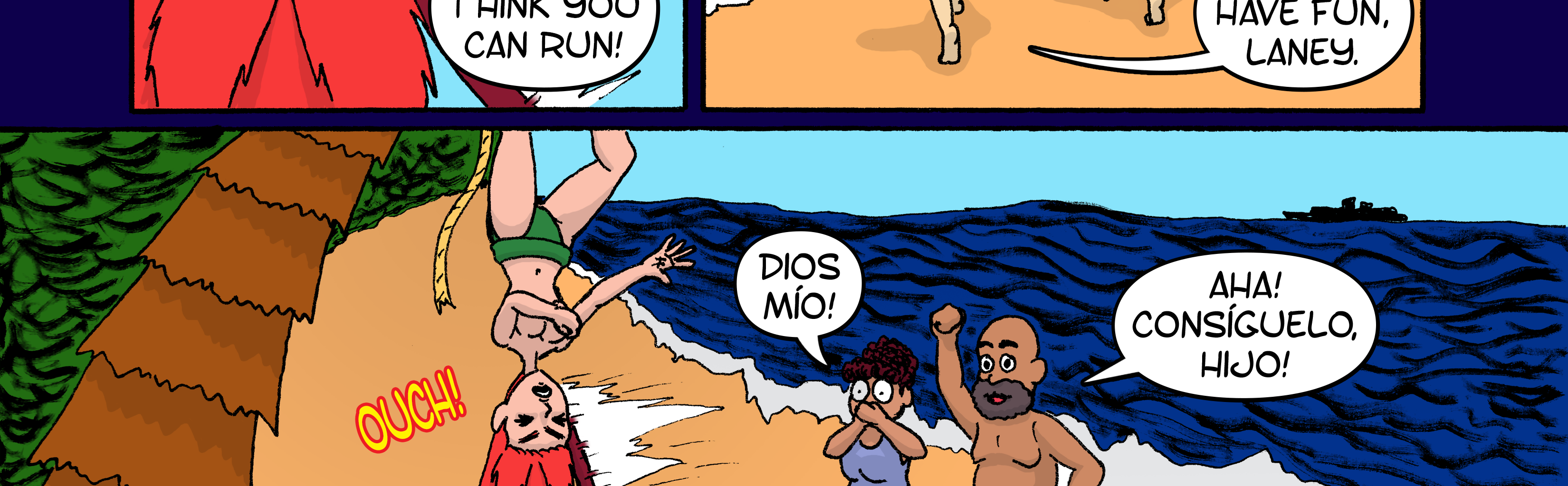 On Tour with Mitch & Sandy - Episode 16, Page 1: Short 2: Life's a Beach - p8