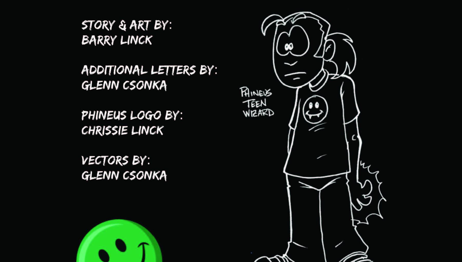 Phineus: Teen Wizard - Episode 2, Page 1: Teen Wizard Credits