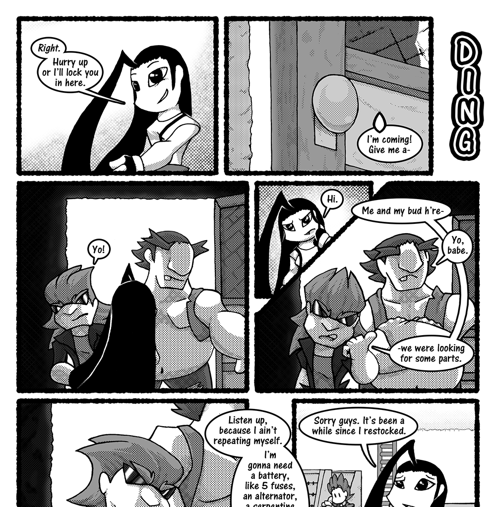 Skies Under Avalon - Episode 45, Page 1: Coffee Break Part 8