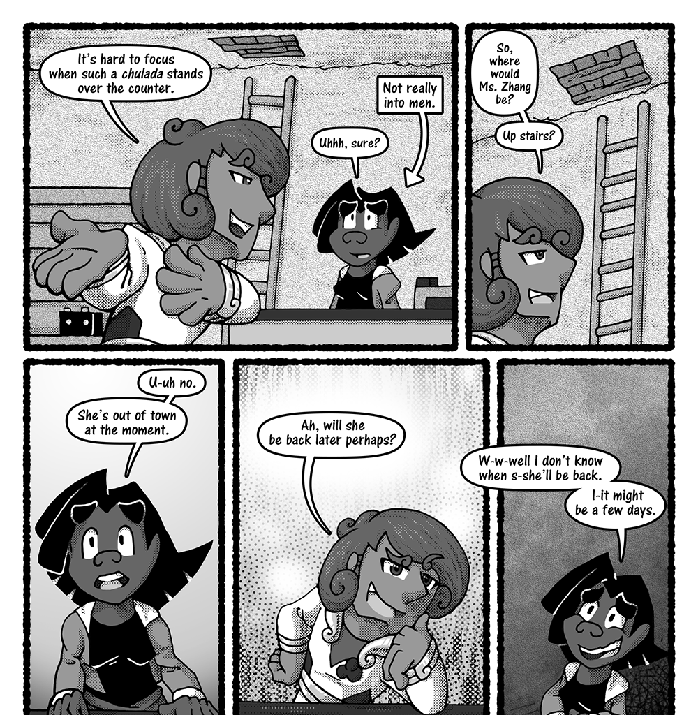 Skies Under Avalon - Episode 102, Page 1: Talk About Leaving Town part 3