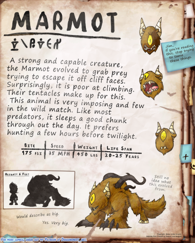 Skies Under Avalon - Episode 138, Page 1: BONUS: Marmot Species