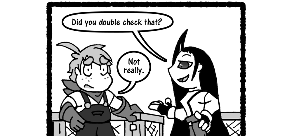 Skies Under Avalon - Episode 170, Page 1: BONUS: Always Double Check