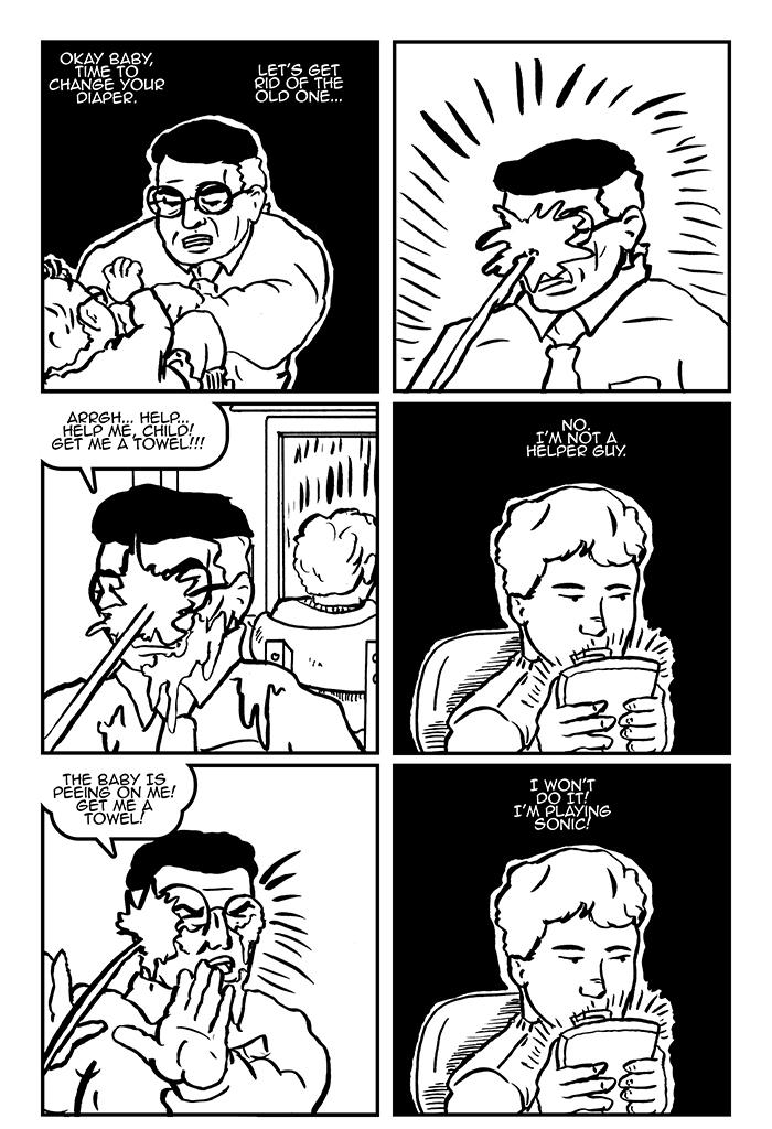 McSchluberson - Episode 3, Page 1: Playing Sonic