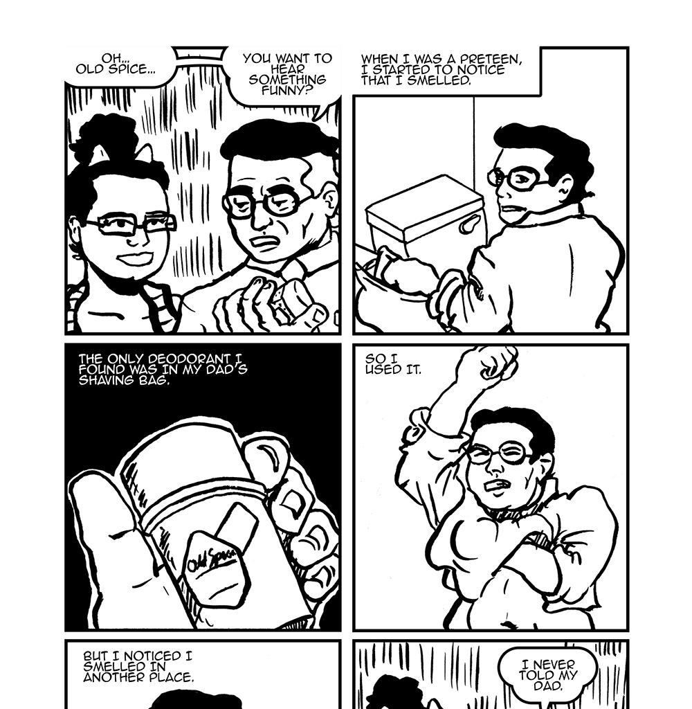 McSchluberson - Episode 21, Page 1: Dad's Old Spice