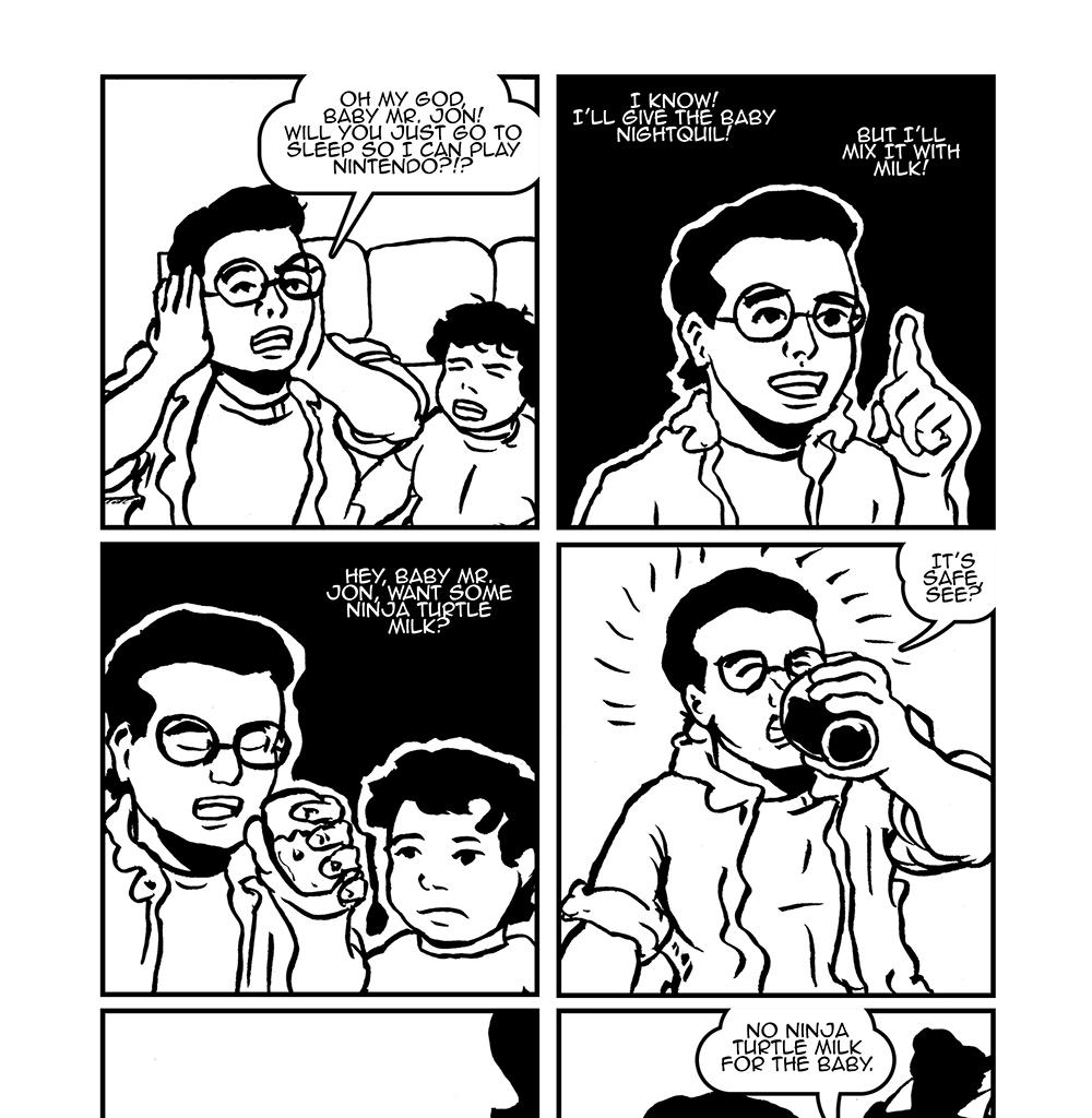 McSchluberson - Episode 27, Page 1: Ninja Turtle Milk