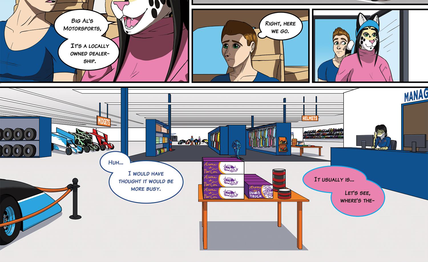 Fluffy 500 - Episode 135, Page 1: Ch8-P01