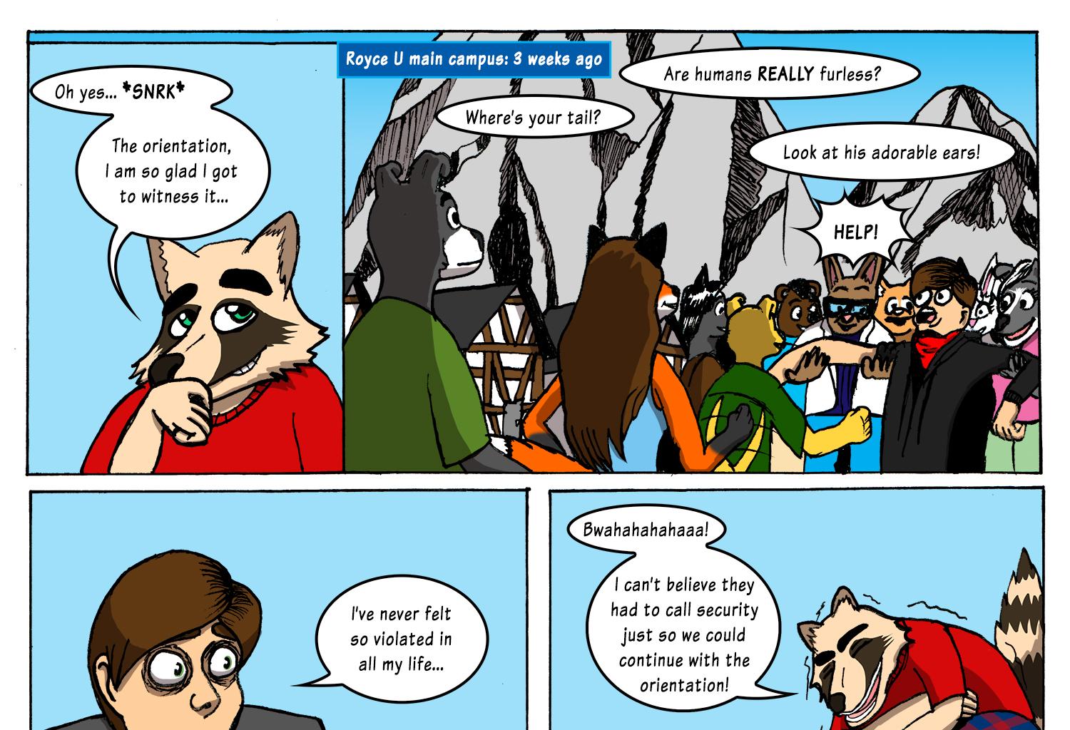Fluffy 500 - Episode 1, Page 5: Ch1: Freshmeat