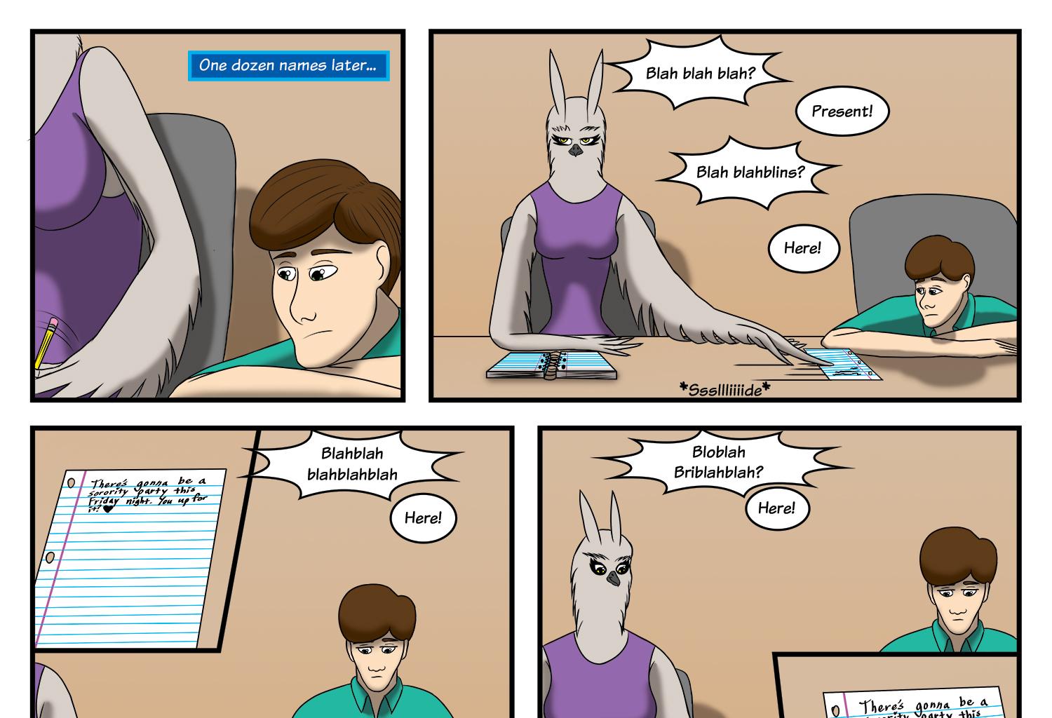 Fluffy 500 - Episode 2, Page 8: Ch2: Freshmeat P2