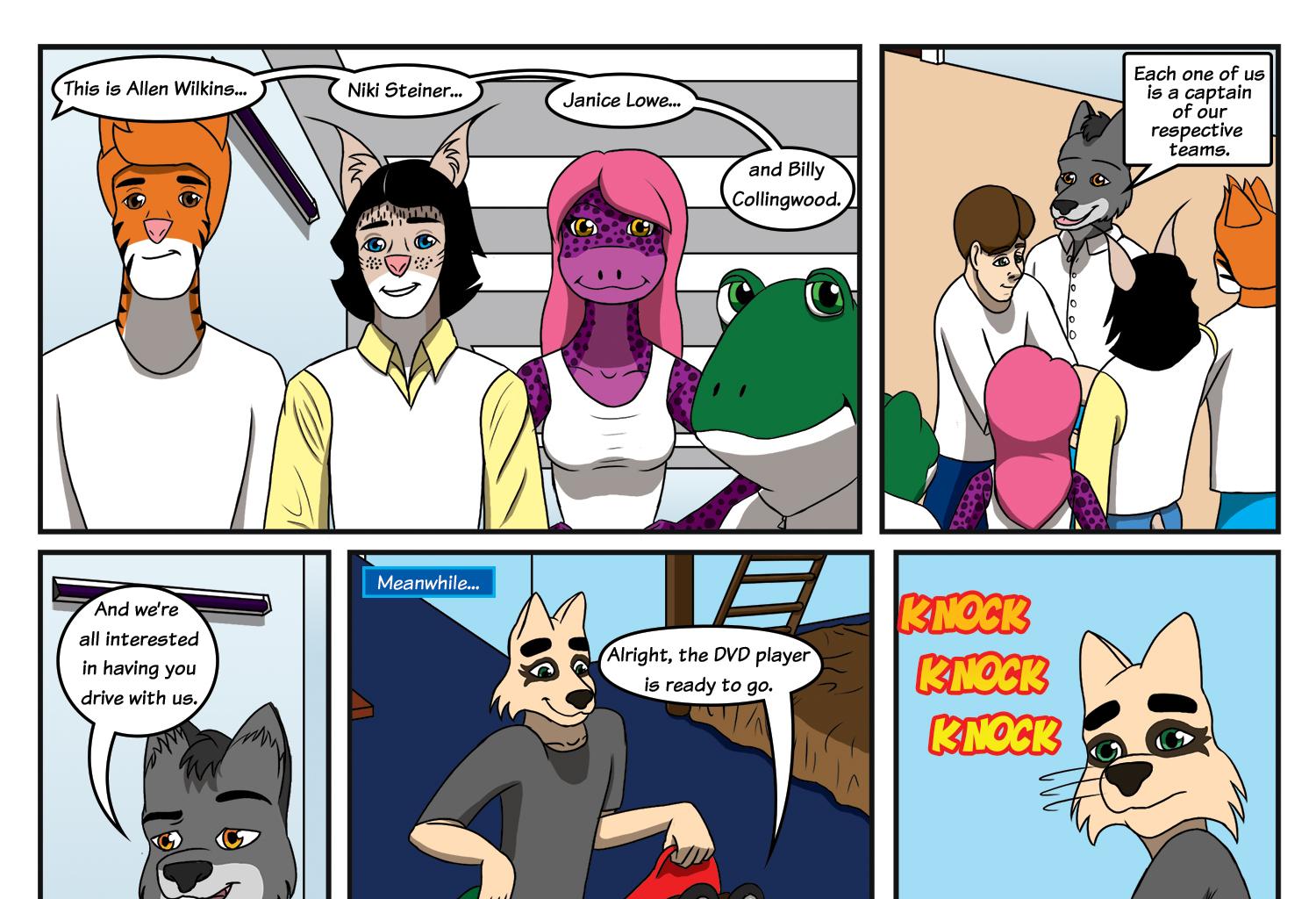 Fluffy 500 - Episode 3, Page 5: Ch3: Rave of the Furballs