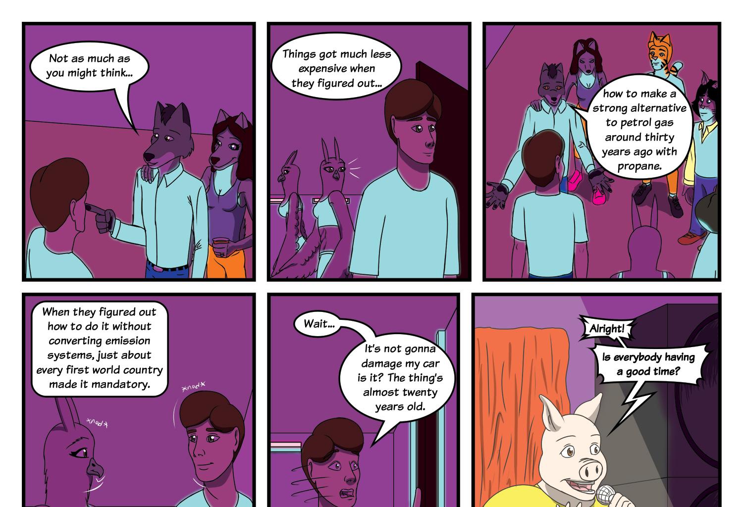 Fluffy 500 - Episode 3, Page 9: Ch3: Rave of the Furballs