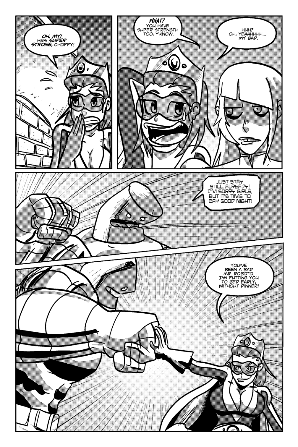 Mega Maiden - Episode 1, Page 14: 01 The Mega and Choppy Show