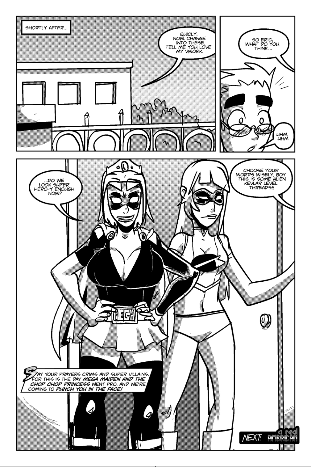 Mega Maiden - Episode 1, Page 24: 01 The Mega and Choppy Show