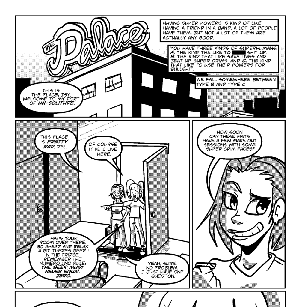 Mega Maiden - Episode 1, Page 3: 01 The Mega and Choppy Show