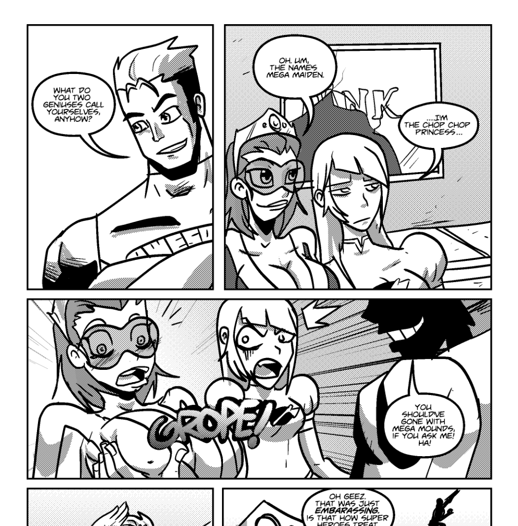 Mega Maiden - Episode 1, Page 13: 01 The Mega and Choppy Show