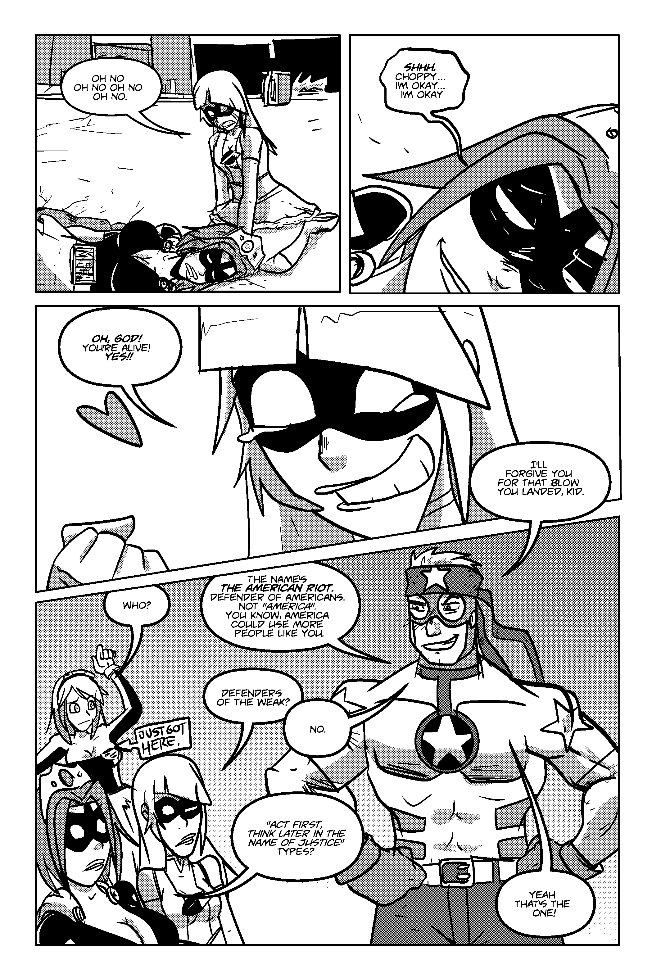 Mega Maiden - Episode 2, Page 14: 02 Introducing: The American Riot!