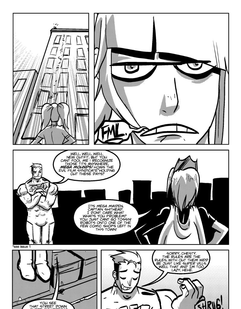 Mega Maiden - Episode 3, Page 7: 03 Heavy Flippin' Metal!