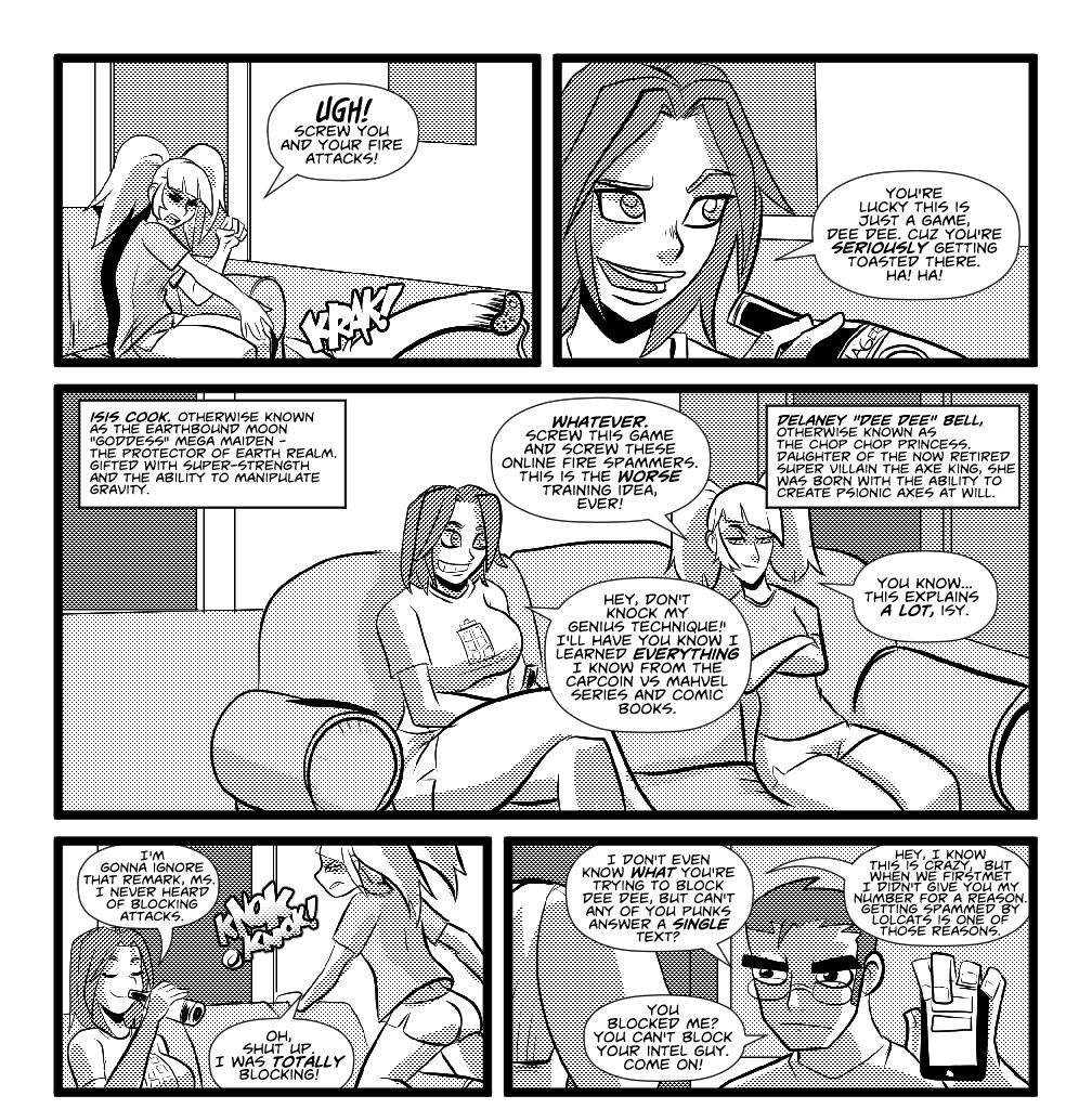 Mega Maiden - Episode 5, Page 3: 05 Let it Burn!